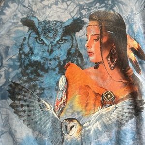 Back To Earth nature wear Hand Dyed Printed in USA XL Long Sleeve T-Shirt Indian